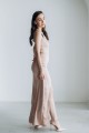 Сукня довжини максі по фігурі кольору моко [013-0324]