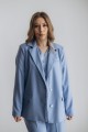 Пиджак голубого цвета удлиненный [106-0224]