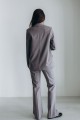 Костюм сірий із подовженим піджаком [099-0224]