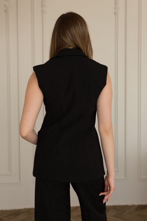 Жилет чорний виталений "Силует" [170-0226]