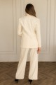 Костюм ванільного кольору піджак і штани прямого крою "Мілана" [093-0126]