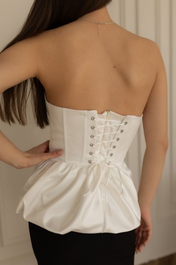 Корсет з пишною баскою "Камелія" [081-1225]