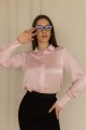  Блуза з комірцем рожевого кольору "Мілана" [032-1225]