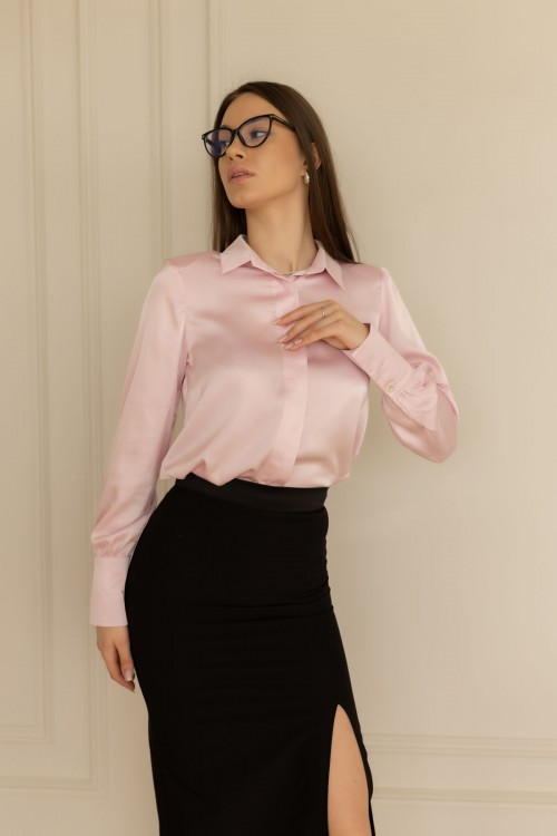 Спідниця міді довжини з розпіркою "Келі" [060-0326]