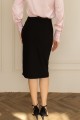 Спідниця міді довжини з розпіркою "Келі" [060-0326]