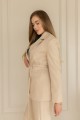 Піджак з поясом кольору пломбір "Мілана" [103-0226]