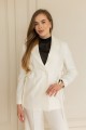 Піджак білий із зав'язками на талії "Келі" [101-0226]