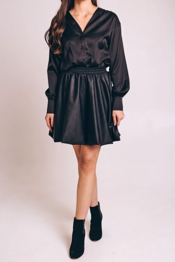 Спідниця пишна еко шкіра [060-0225]