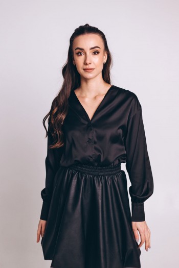 Спідниця пишна еко шкіра [060-0225]