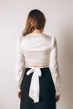 Блуза белая шелковая [031-0824]