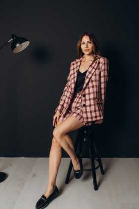 Піджак подовжений твідовий [102-1023]