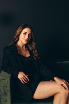 Костюм піджак і шорти, чорний [090-1123]