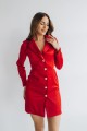 Сукня піджак червона в королівському атласі [022-1023]