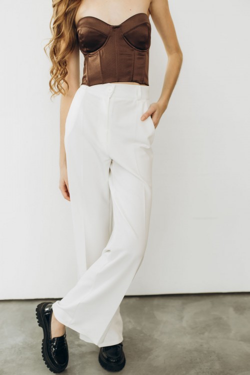 Корсет атласный шоколадный "Грация" [083-1125]