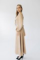 Сукня атласна довжини максі бежева "Анна" [013-1225]