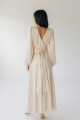 Сукня атласна довжини максі айворі "Анна" [013-1125]