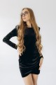 Сукня бархатна чорна "Венера" ​​[020-1125]