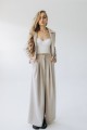 Спідниця кашемірова максі бежева "Софія"[063-1125] 