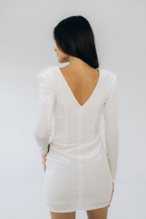 Сукня бархатна біла "Венера" ​​[021-1125]