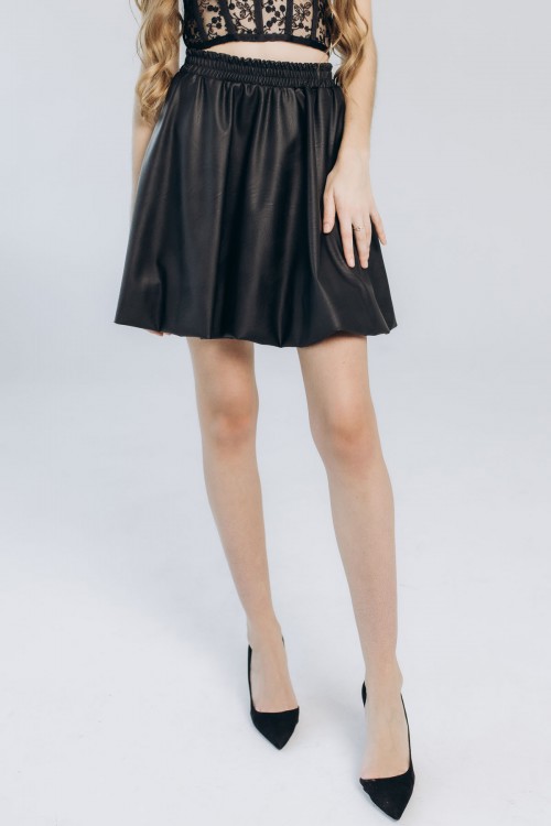 Спідниця  еко шкіра  пишна [060-0225]