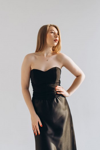 Топ-корсет черный [080-1123]