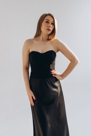 Топ-корсет черный [080-1123]